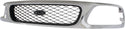 1997-1998 Ford F-150 Grille, Mesh, Chrome Shell/Silver.