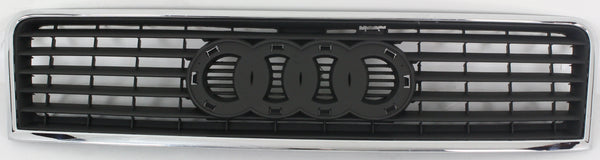 2002-2004 Audi A6 Grille, Chrome Shell/Black Insert.