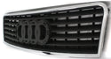 2002-2004 Audi A6 Grille, Chrome Shell/Black Insert.
