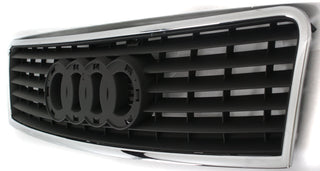 2002-2004 Audi A6 Grille, Chrome Shell/Black Insert.