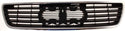 1995-1998 Audi A6 Grille, Chrome Shell/Black Insert.