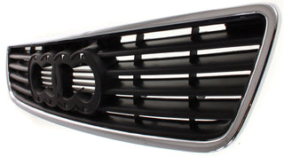 1995-1998 Audi A6 Grille, Chrome Shell/Black Insert.