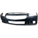 2008-2012 Chevy Malibu Front Bumper Cover, Primed, w/Fog Lamp Hole.