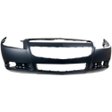 2008-2012 Chevy Malibu Front Bumper Cover, Primed, w/Fog Lamp Hole.