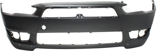 2008-2015 Mitsubishi Lancer Front Bumper Cover, Primed, w/Air Dam Holes.