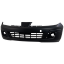 2007-2012 Nissan Versa Front Bumper Cover, Primed, W/Fog Light Hole, Hatchback/Sedan.