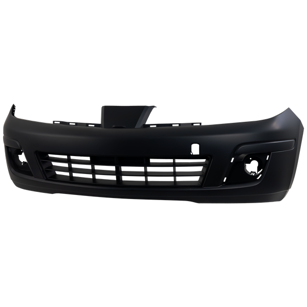 2007-2012 Nissan Versa Front Bumper Cover, Primed, W/Fog Light Hole, Hatchback/Sedan.