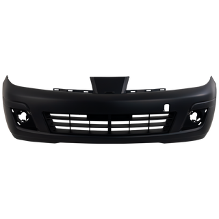 2007-2012 Nissan Versa Front Bumper Cover, Primed, W/Fog Light Hole, Hatchback/Sedan.