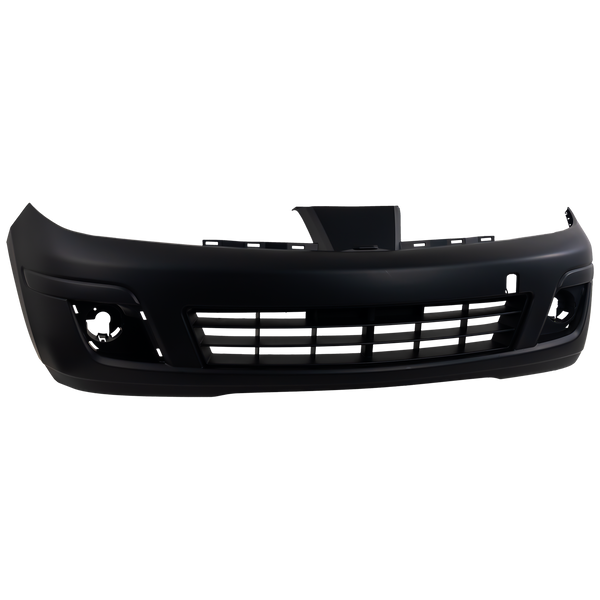 2007-2012 Nissan Versa Front Bumper Cover, Primed, W/Fog Light Hole, Hatchback/Sedan.