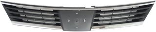 2007-2009 Nissan Versa Grille, Lower, Dark Gray.