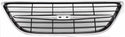 2003-2007 Saab 9-3 Grille, Center, Chrome Shell/Black.