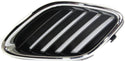 2003-2007 Saab 9-3 Grille RH, Outer, Chrome Shell/Black.
