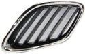 2003-2007 Saab 9-3 Grille RH, Outer, Chrome Shell/Black.