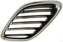 2003-2007 Saab 9-3 Grille LH, Outer, Chrome Shell/Black.
