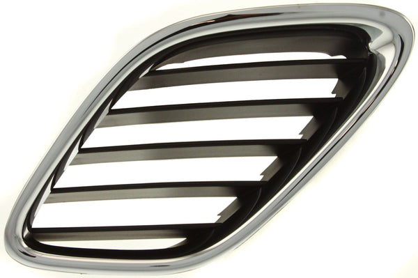 2003-2007 Saab 9-3 Grille LH, Outer, Chrome Shell/Black.