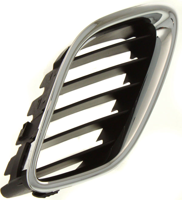 2003-2007 Saab 9-3 Grille LH, Outer, Chrome Shell/Black.