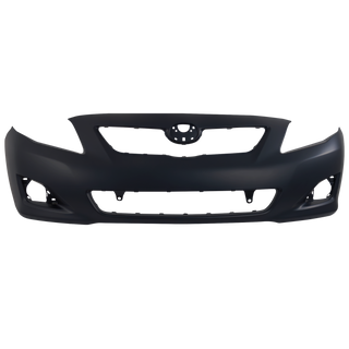 2009-2010 Toyota Corolla Front Bumper Cover, Primed, w/o Spoiler Hole.