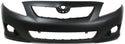 2009-2010 Toyota Corolla Front Bumper Cover, Primed, w/ Spoiler Hole.