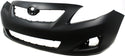2009-2010 Toyota Corolla Front Bumper Cover, Primed, w/ Spoiler Hole.