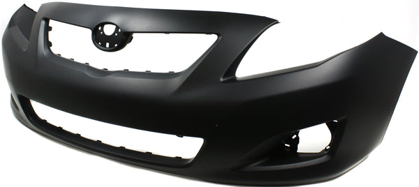 2009-2010 Toyota Corolla Front Bumper Cover, Primed, w/ Spoiler Hole.