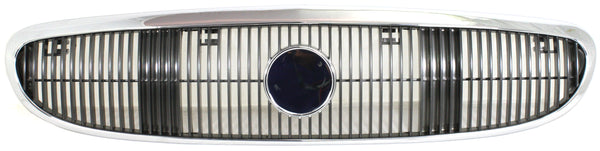2003-2005 Buick Century Grille, Chrome Shell/Silver Black Insert.