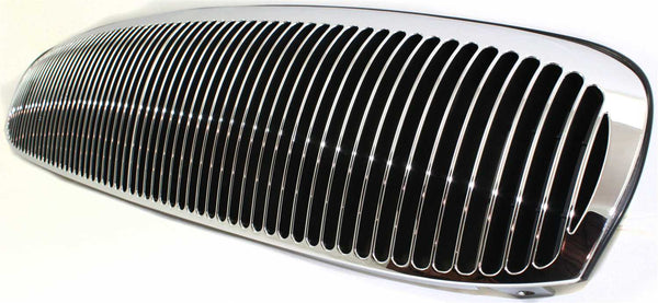 1997-2004 Buick Park Avenue Grille, Chrome Shell/Black.