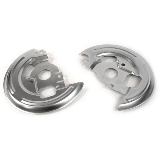 1969-1972 Oldsmobile Cutlass Supreme Front Disc Brake Backing Plates (Pair) Single Piston Type.