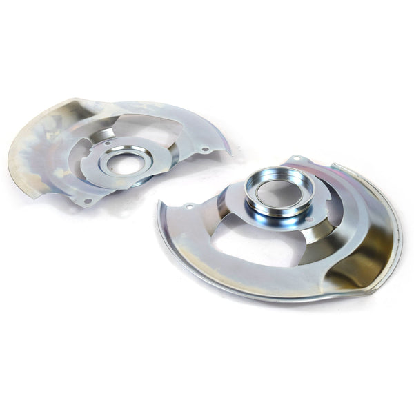 1973-1977 Chevy Monte Carlo Front Disc Brake Braking Plates (Pair) Single Piston Type.