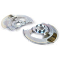 1973-1977 Oldsmobile 442 Front Disc Brake Braking Plates (Pair) Single Piston Type.