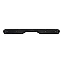 Black metal bumper on a white background. 1960-1962 Chevy C10 Pickup Rear Bumper Painted W/O License Plate Holes Fleetside.