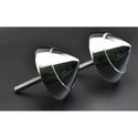 1957 Chevy Bel Air Bumper Bullet, Original Style, Chrome Finish, Pair, with All Stainless Hardware.