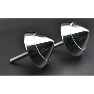 1957 Chevy Bel Air Bumper Bullet, Original Style, Chrome Finish, Pair, with All Stainless Hardware.