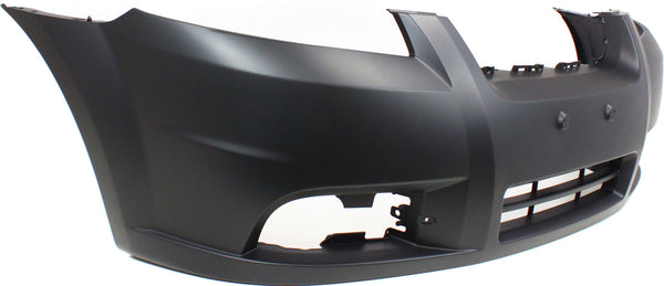 2007-2011 Chevy Aveo Front Bumper Cover, Primed, w/ Fog Lamp Hole, Sedan (CAPA).