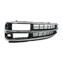 1996-2002 Chevy Express Van Grille, Chrome Shell/gray.