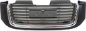 2002-2009 GMC Envoy Grille, Black Shell/gray Insert.