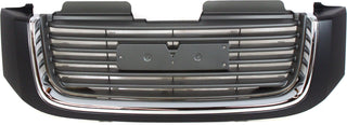 2002-2009 GMC Envoy Grille, Black Shell/gray Insert.