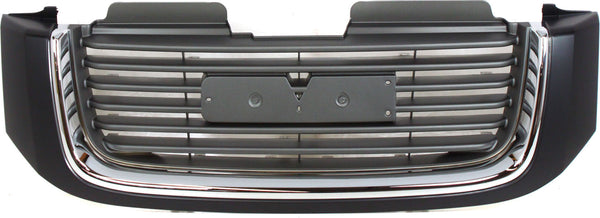 2002-2009 GMC Envoy Grille, Black Shell/gray Insert.