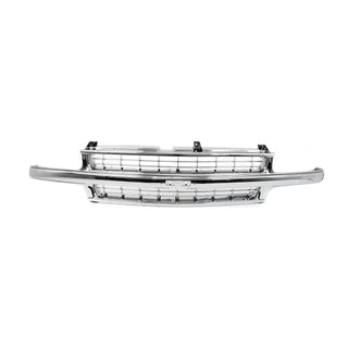 1999-2002 Chevy Silverado Pickup Truck Grille, Chrome.