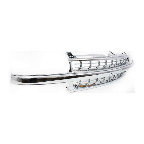 1999-2002 Chevy Silverado Pickup Truck Grille, Chrome.