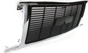 1992-1996 GMC Van Grille, Chrome Shell/gray Insert.