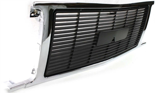 1992-1996 GMC Van Grille, Chrome Shell/gray Insert.
