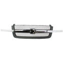 2003-2007 Chevy Silverado Pickup Truck Grille, Mesh, Gray.