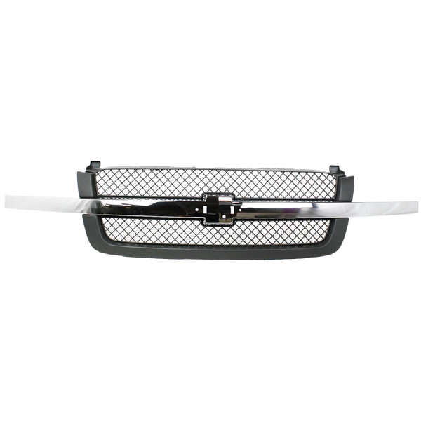 2003-2007 Chevy Silverado Pickup Truck Grille, Mesh, Gray.