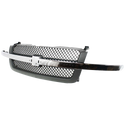 2003-2007 Chevy Silverado Pickup Truck Grille, Mesh, Gray.