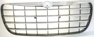 2004-2006 Chrysler Sebring Grille, Chrome Shell/Silver.