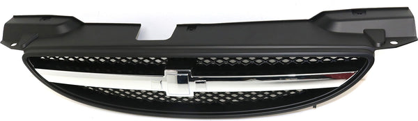 2004-2007 Chevy Aveo Grille,Black,w/ Chrome Center Bar.