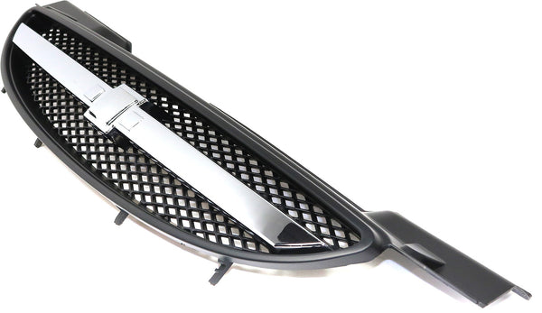 2004-2007 Chevy Aveo Grille,Black,w/ Chrome Center Bar.