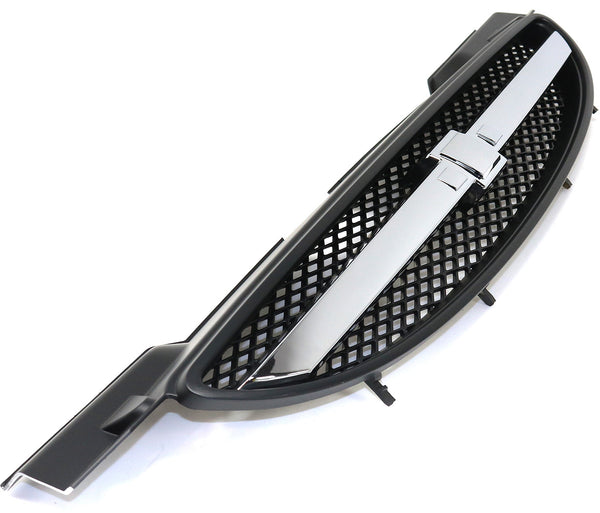 2004-2007 Chevy Aveo Grille,Black,w/ Chrome Center Bar.