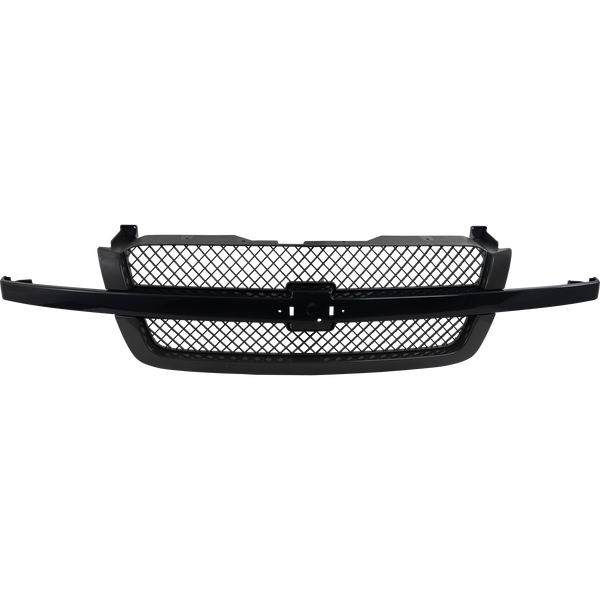 2003-2007 Chevy Silverado 1500 Grille, Mesh, Black.