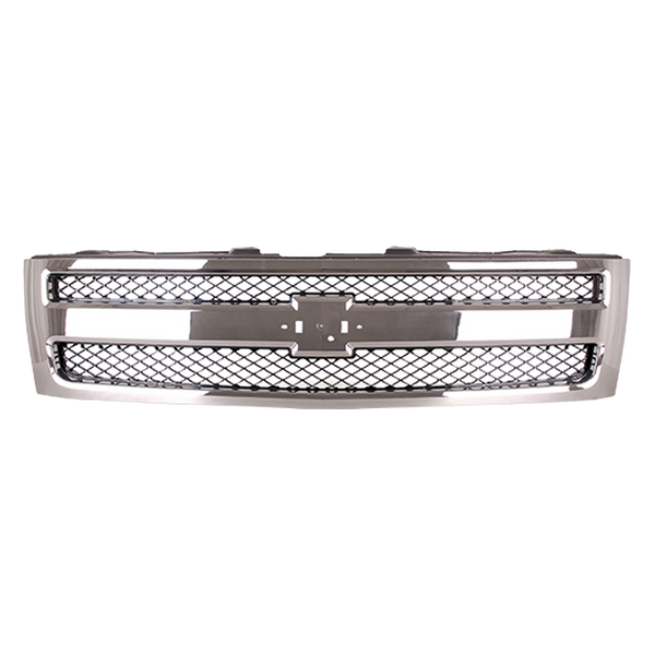2007-2013 Chevy Silverado 1500 Grille, Black/Chrome.